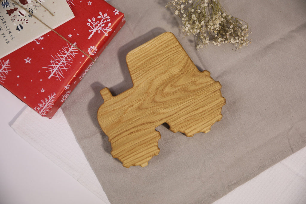 Wooden Plate For Kids - Tractor