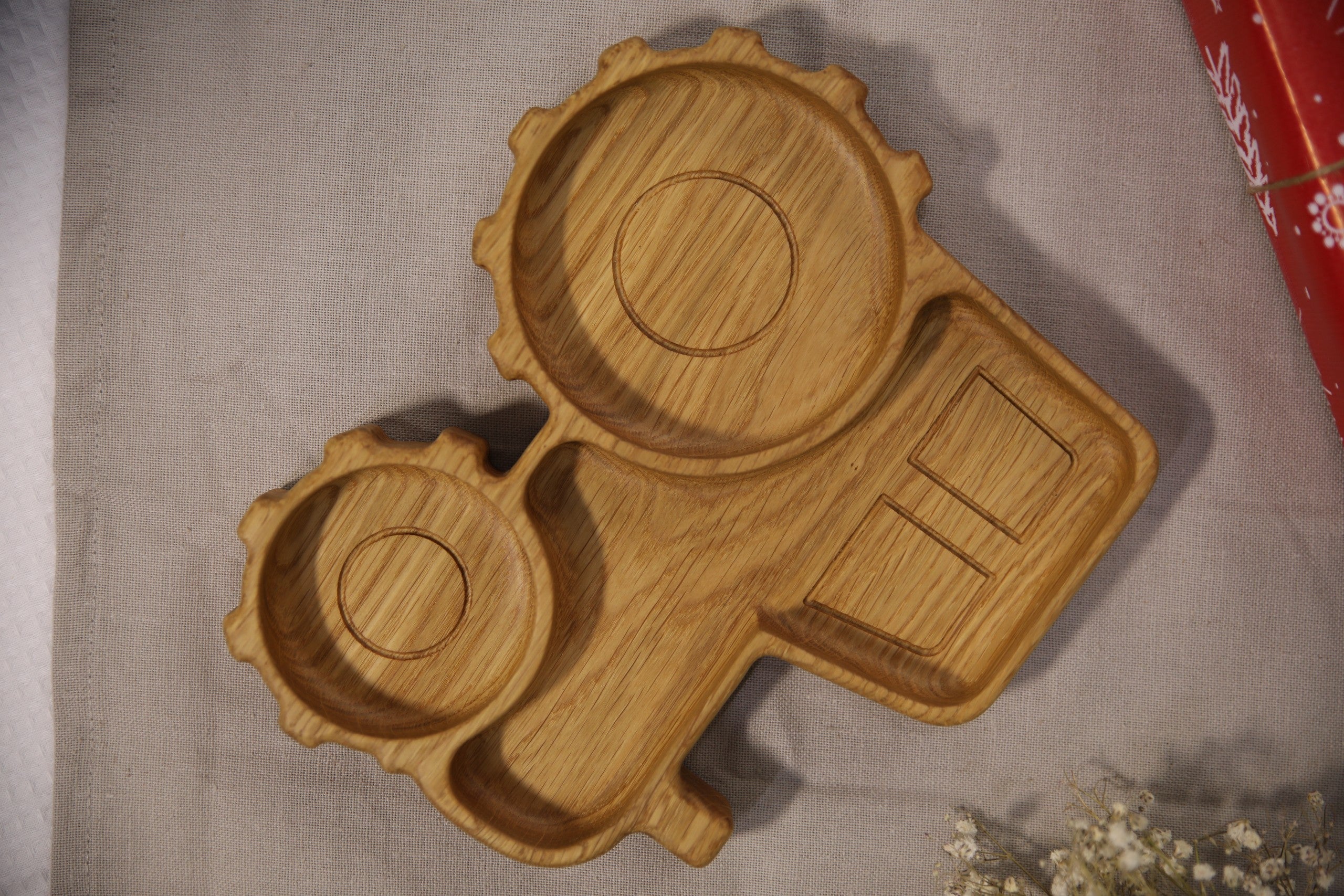 Wooden Plate For Kids - Tractor