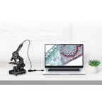 Mikroskopas su USB 40-1024X lagamine, National Geographic 5 metų garantija